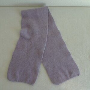 Vintage Angora and Lambs Wool Scarf 6.5” x 36” Purple Lilac Soft